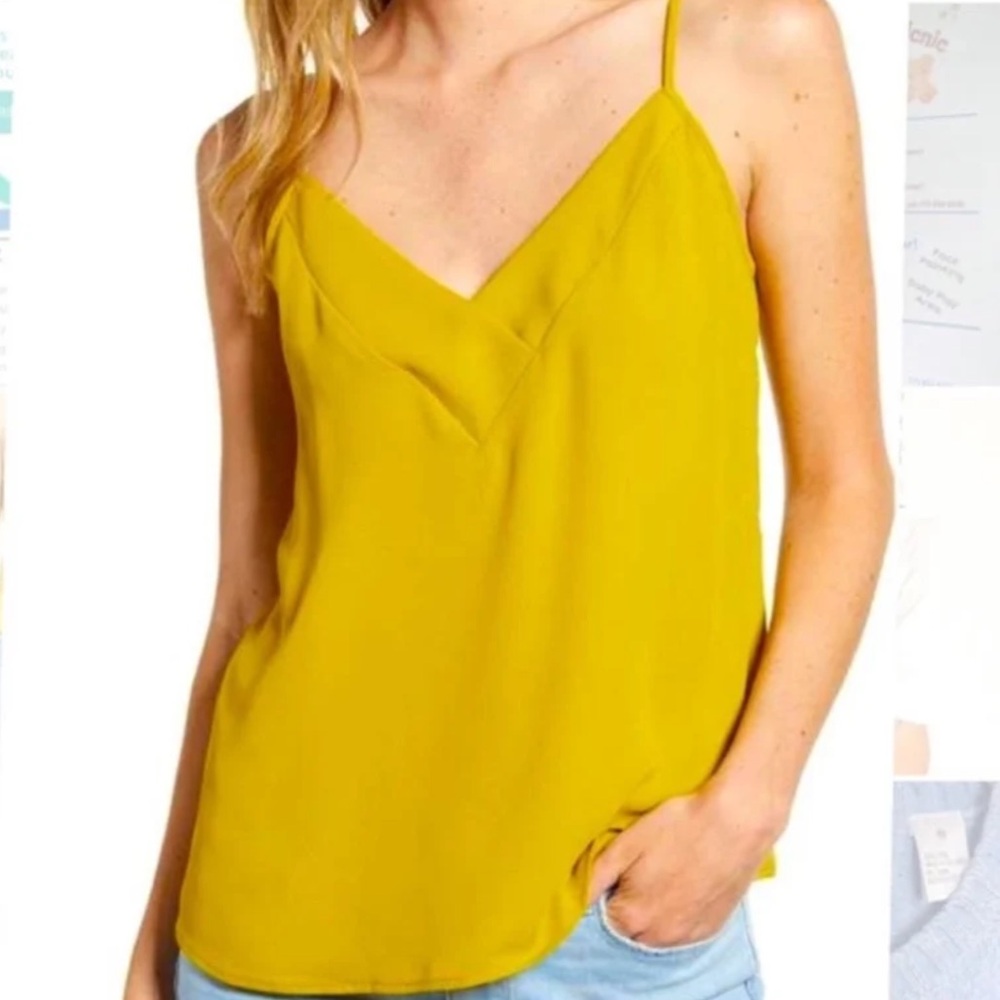 Chelsea 28 Yellow Crossover Camisole
